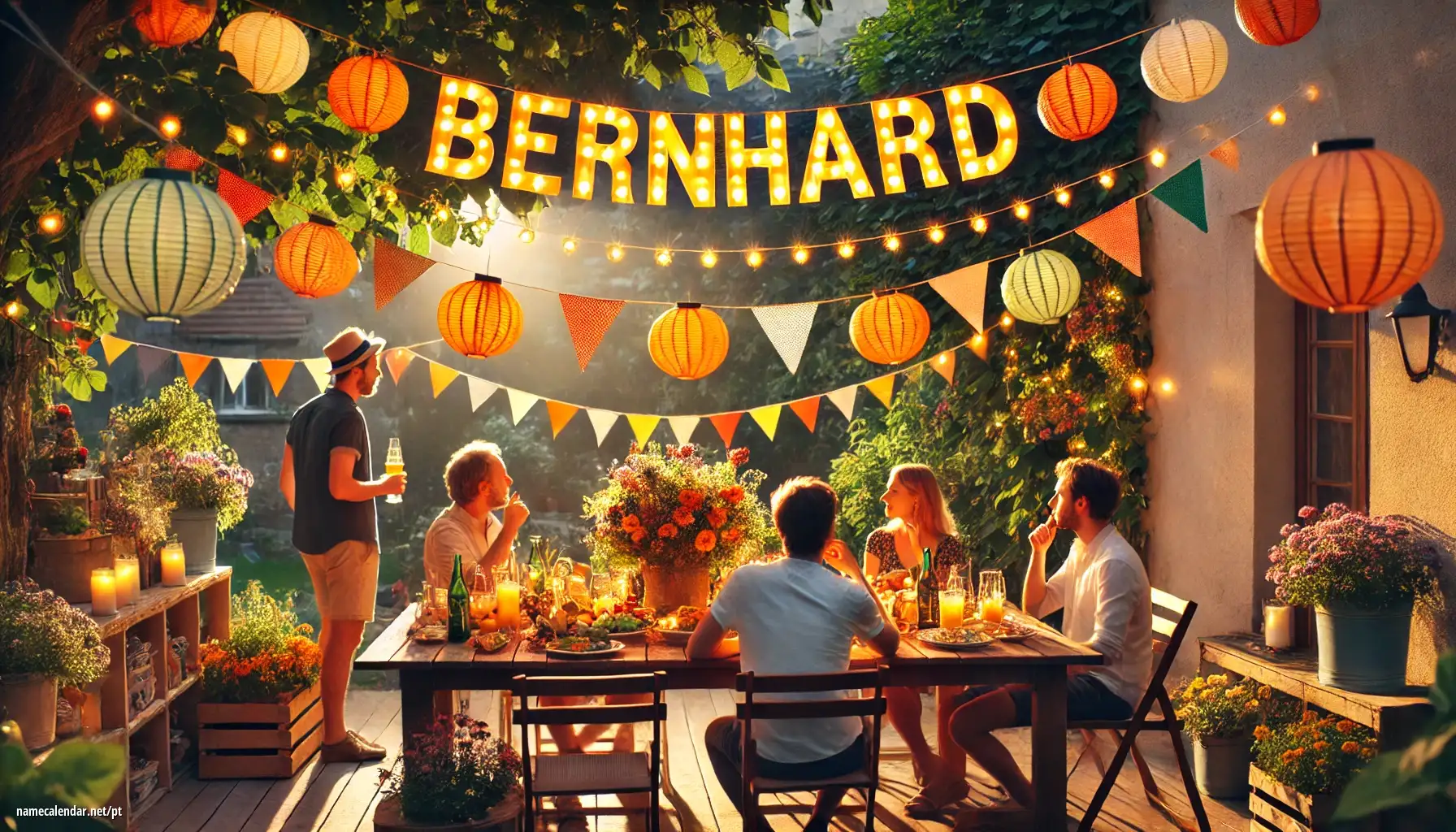 Celebração do dia do nome e nome - Bernhard