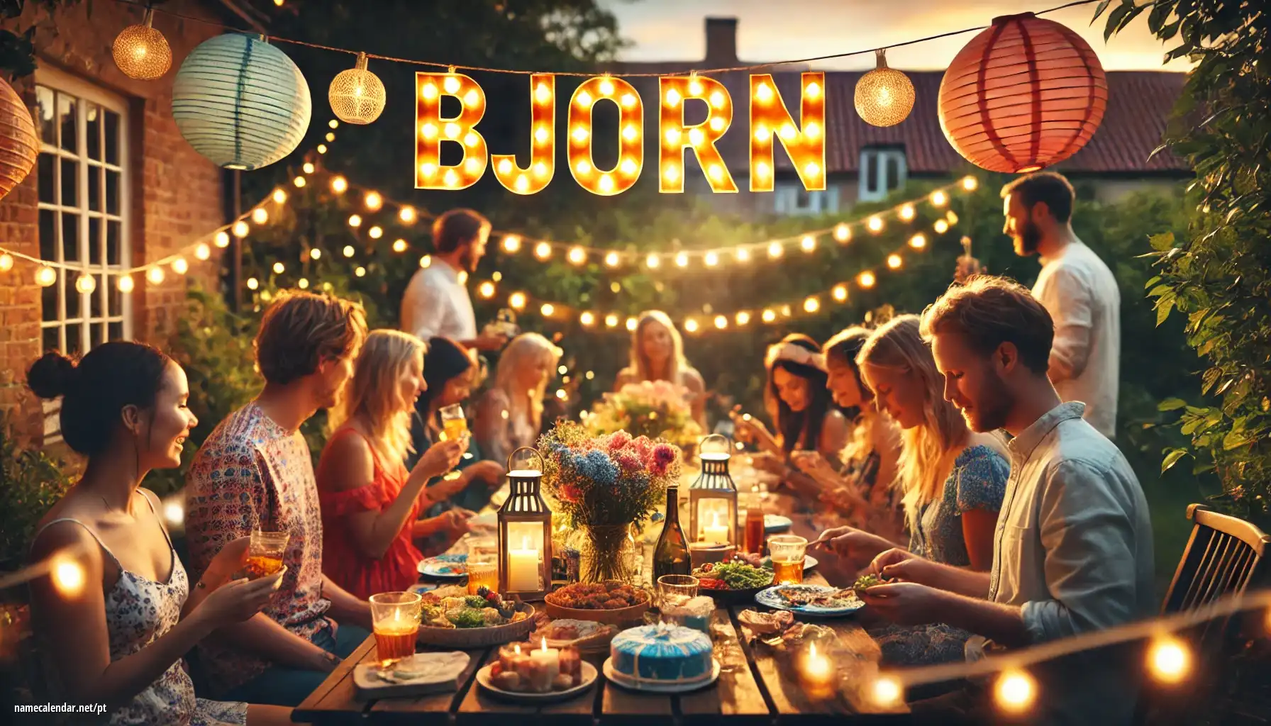 Celebração do dia do nome e nome - Björn