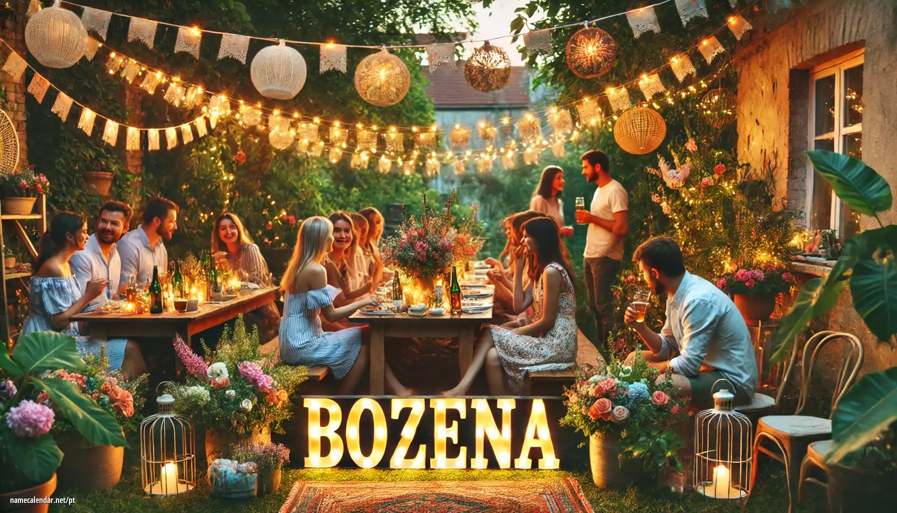 Celebração do dia do nome e nome - Božena