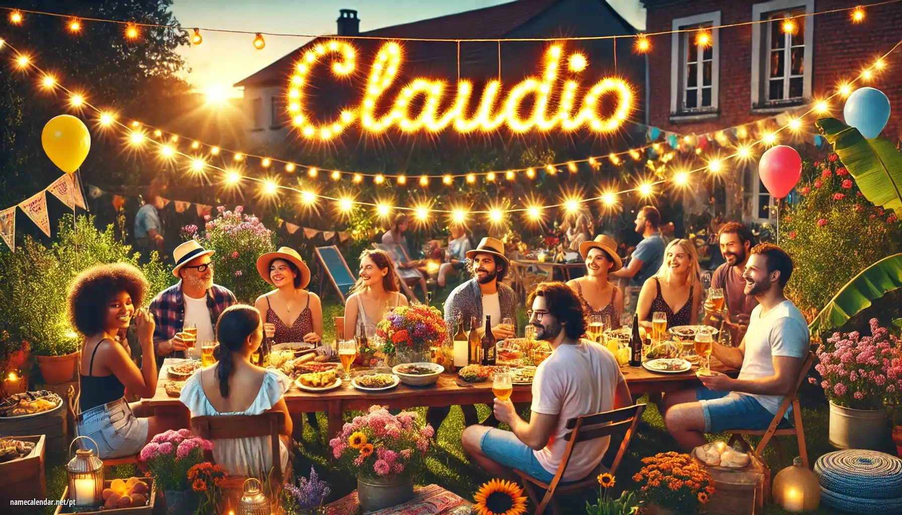 Celebração do dia do nome e nome - Claudio