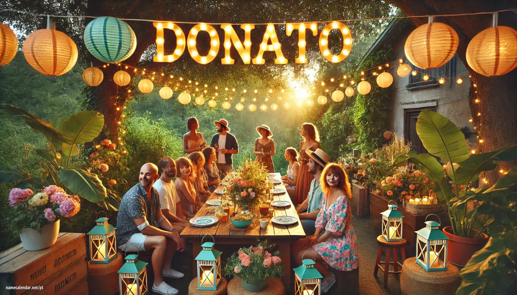 Celebração do dia do nome e nome - Donato