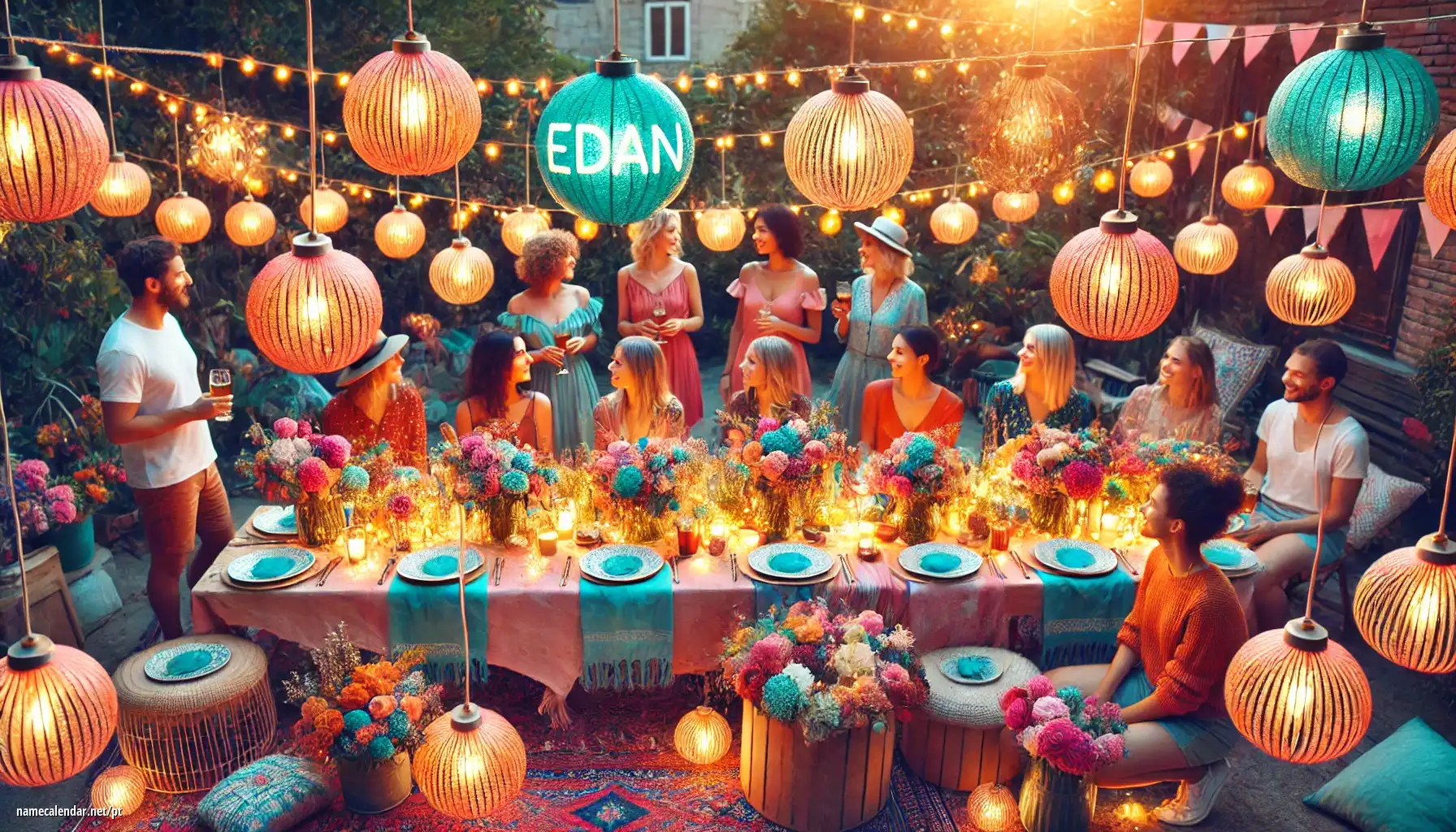 Celebração do dia do nome e nome - Edan