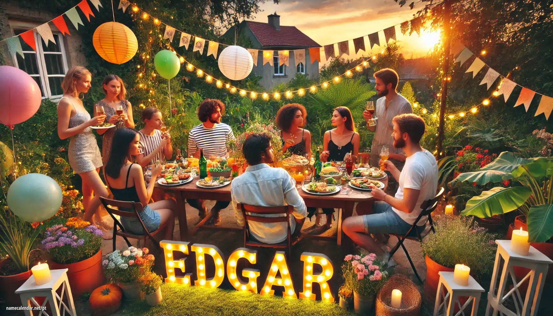 Celebração do dia do nome e nome - Edgar