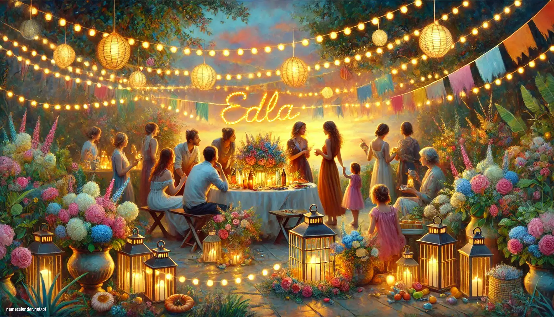 Celebração do dia do nome e nome - Edla