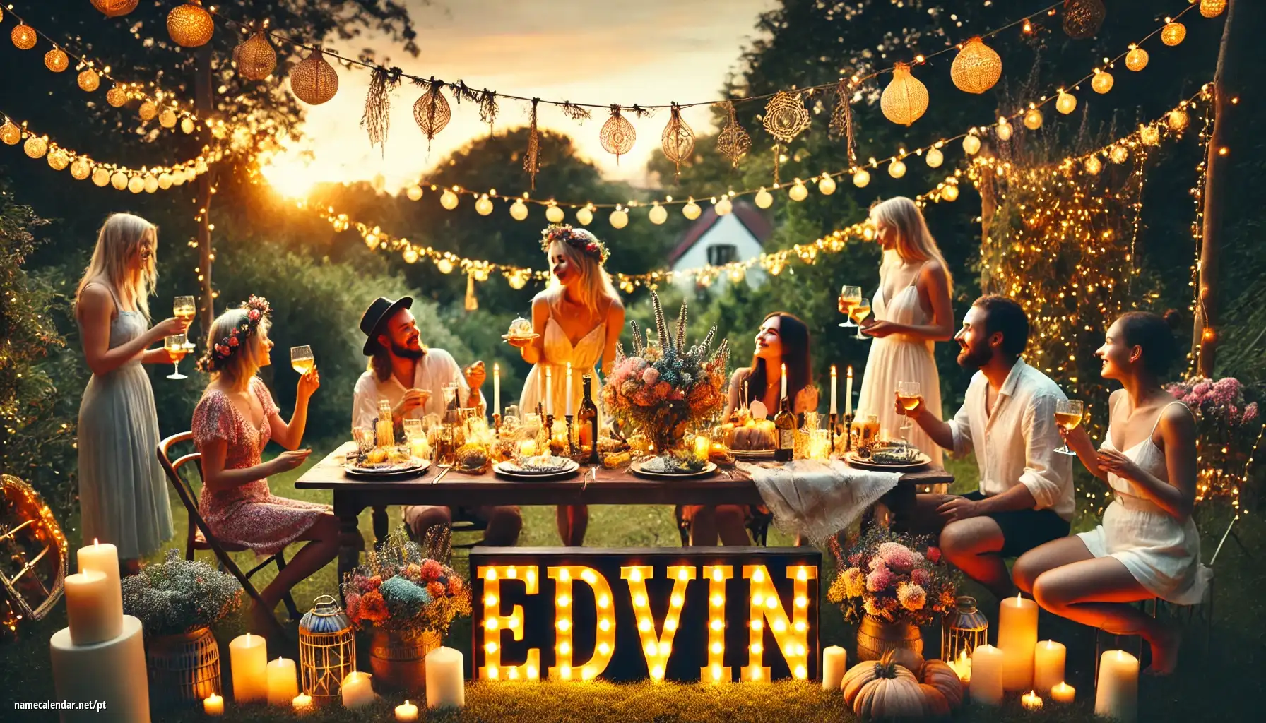 Celebração do dia do nome e nome - Edvin