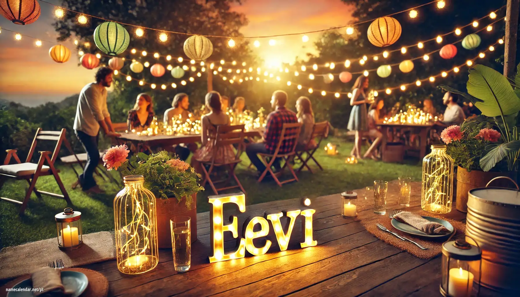 Celebração do dia do nome e nome - Eevi