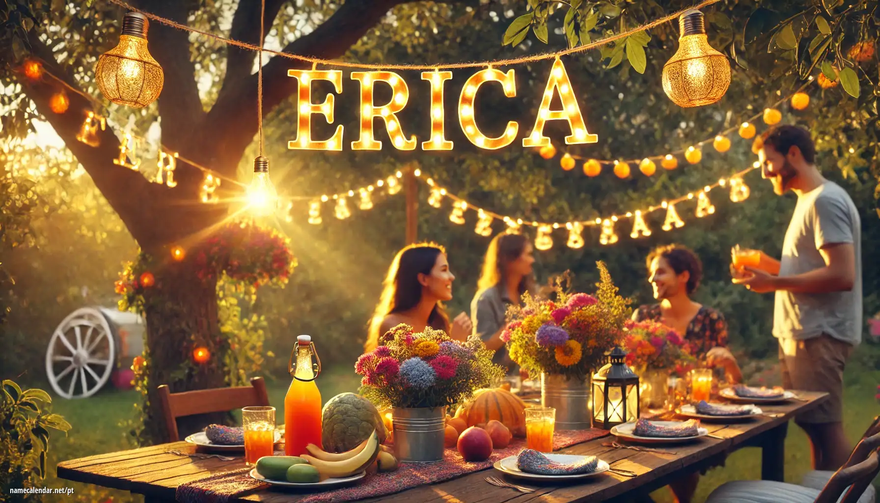 Celebração do dia do nome e nome - Erica