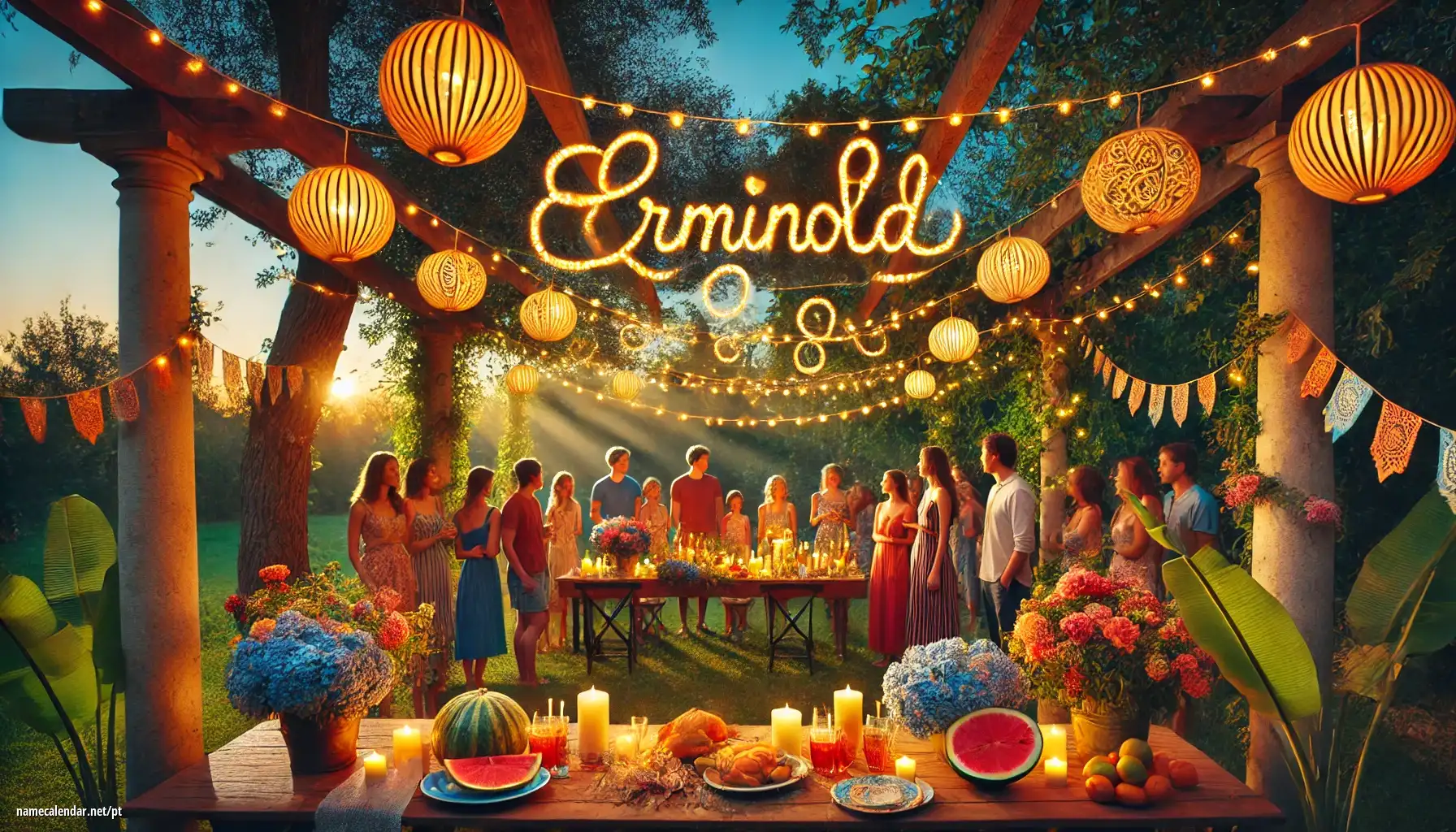 Celebração do dia do nome e nome - Erminold