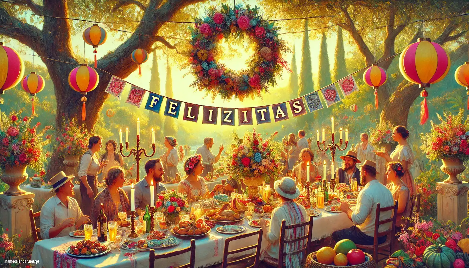 Celebração do dia do nome e nome - Felizitas