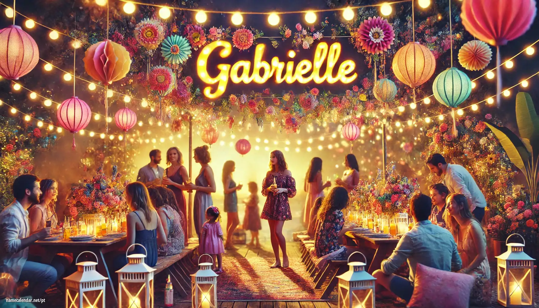 Celebração do dia do nome e nome - Gabrielle