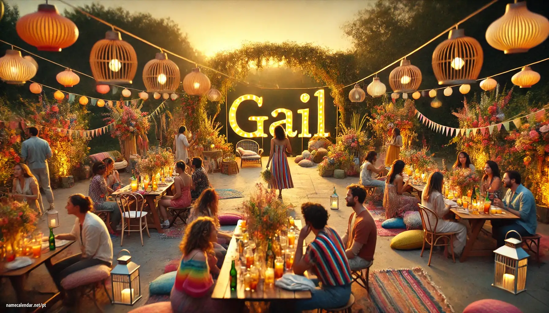 Celebração do dia do nome e nome - Gail