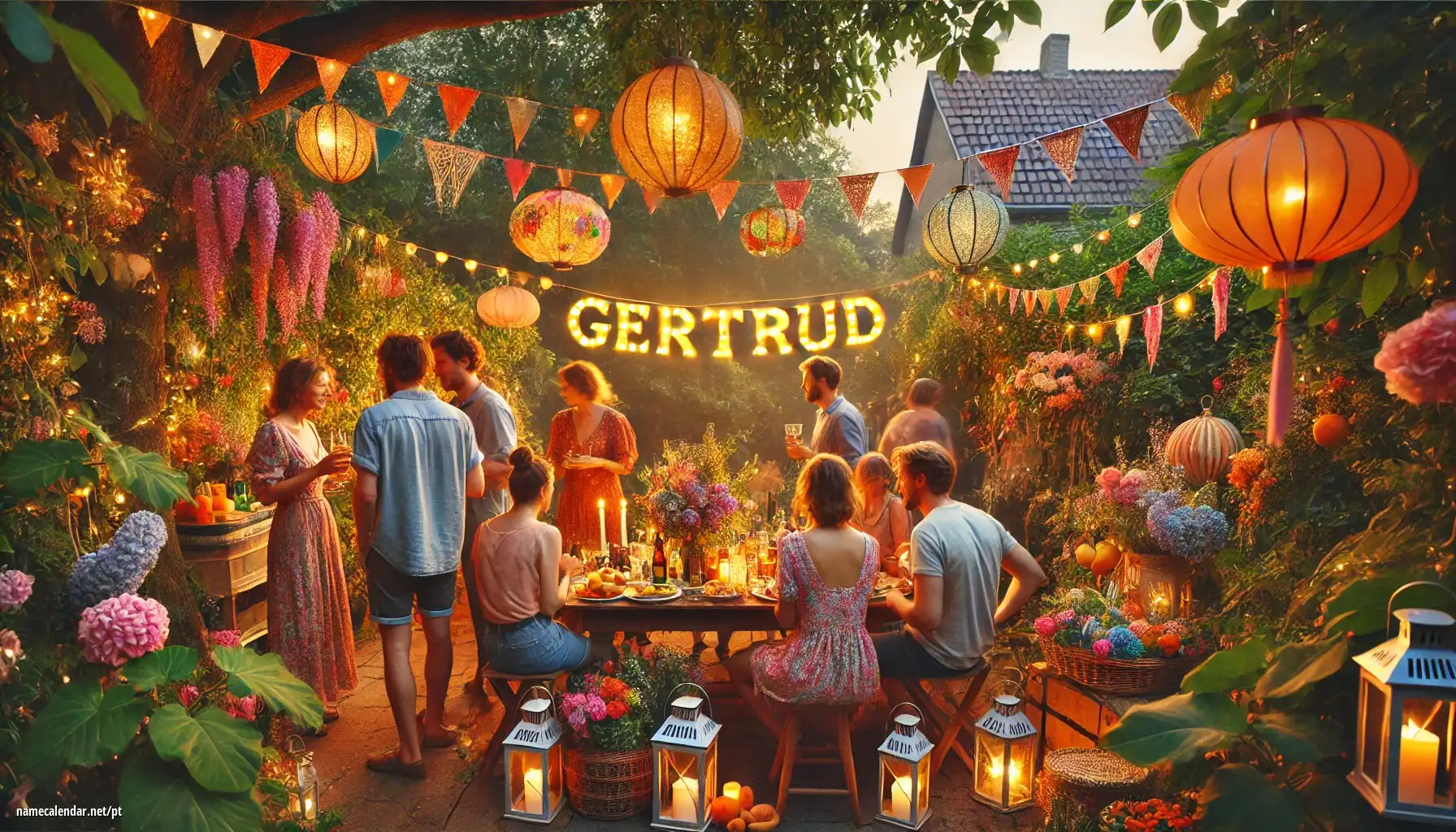 Celebração do dia do nome e nome - Gertrúd