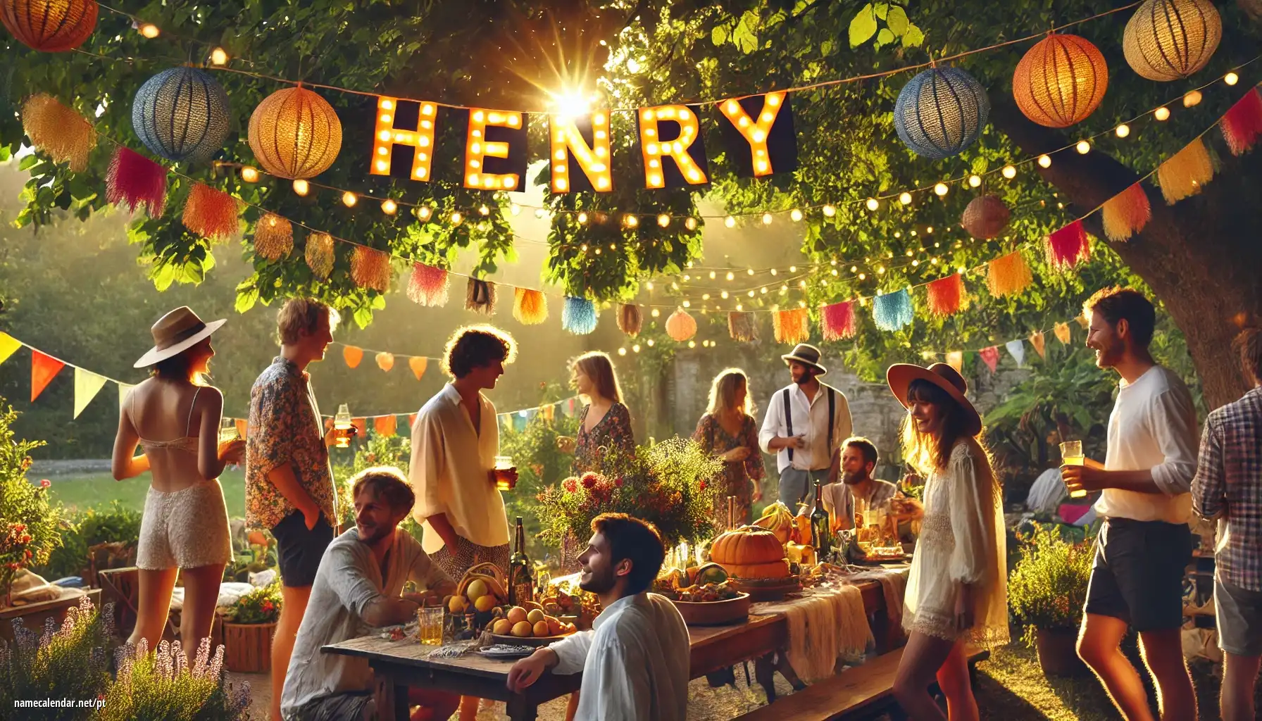 Celebração do dia do nome e nome - Henry