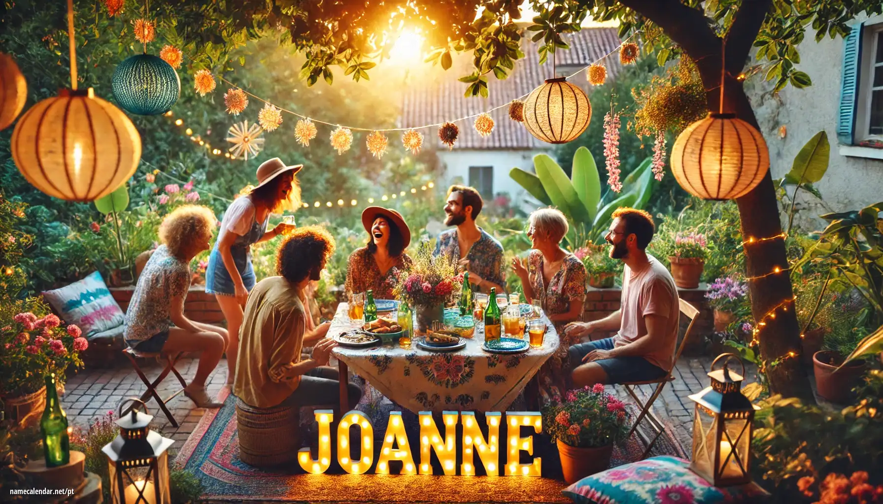 Celebração do dia do nome e nome - Joanne