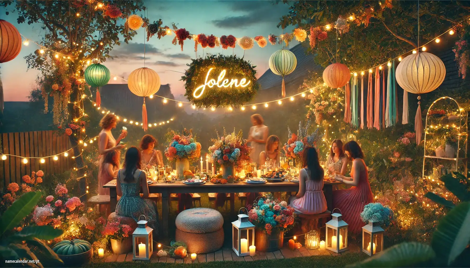 Celebração do dia do nome e nome - Jolene