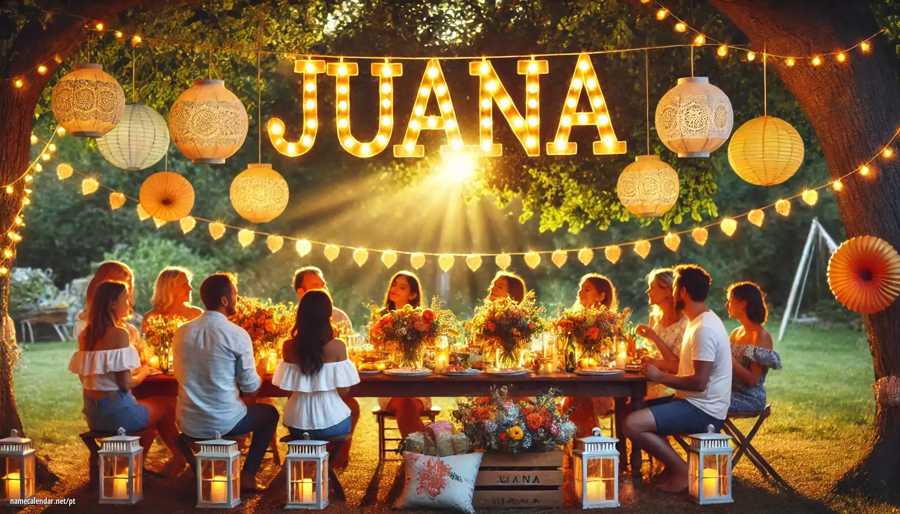 Celebração do dia do nome e nome - Juana
