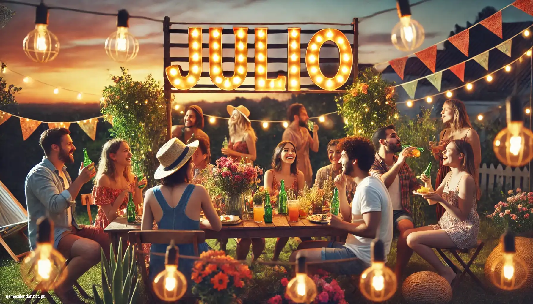 Celebração do dia do nome e nome - Julio