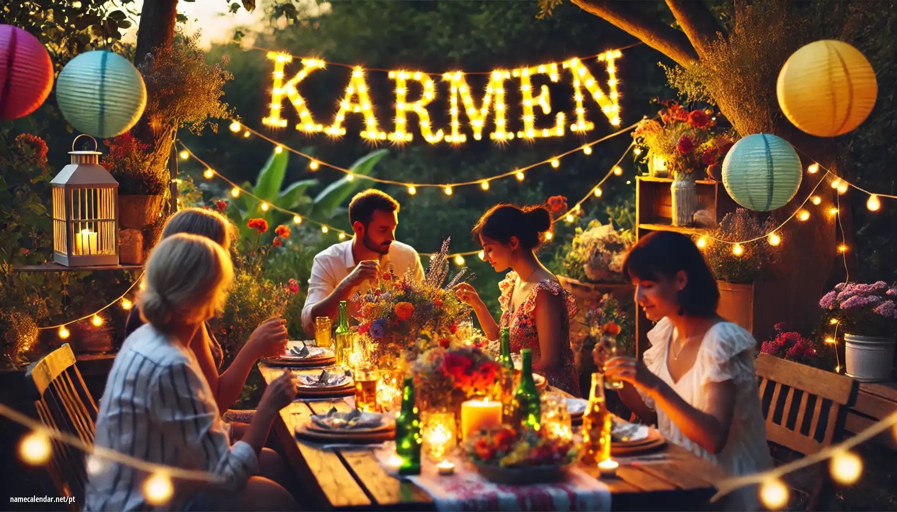 Celebração do dia do nome e nome - Kármen