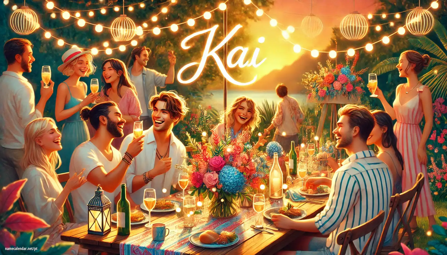 Celebração do dia do nome e nome - Kai