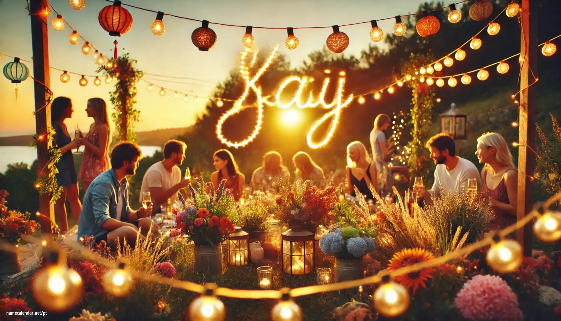 Celebração do dia do nome e nome - Kaj