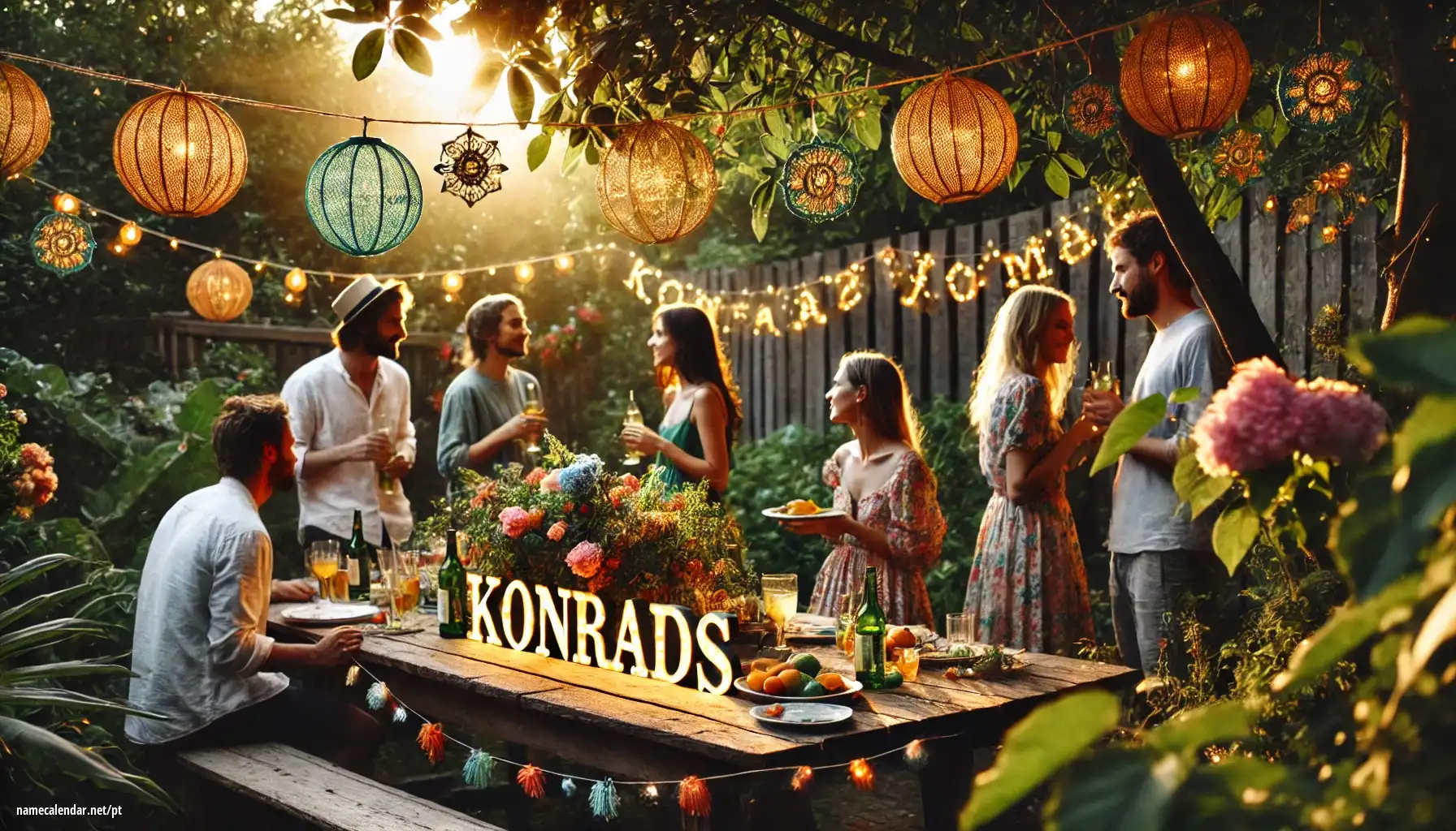 Celebração do dia do nome e nome - Konrads