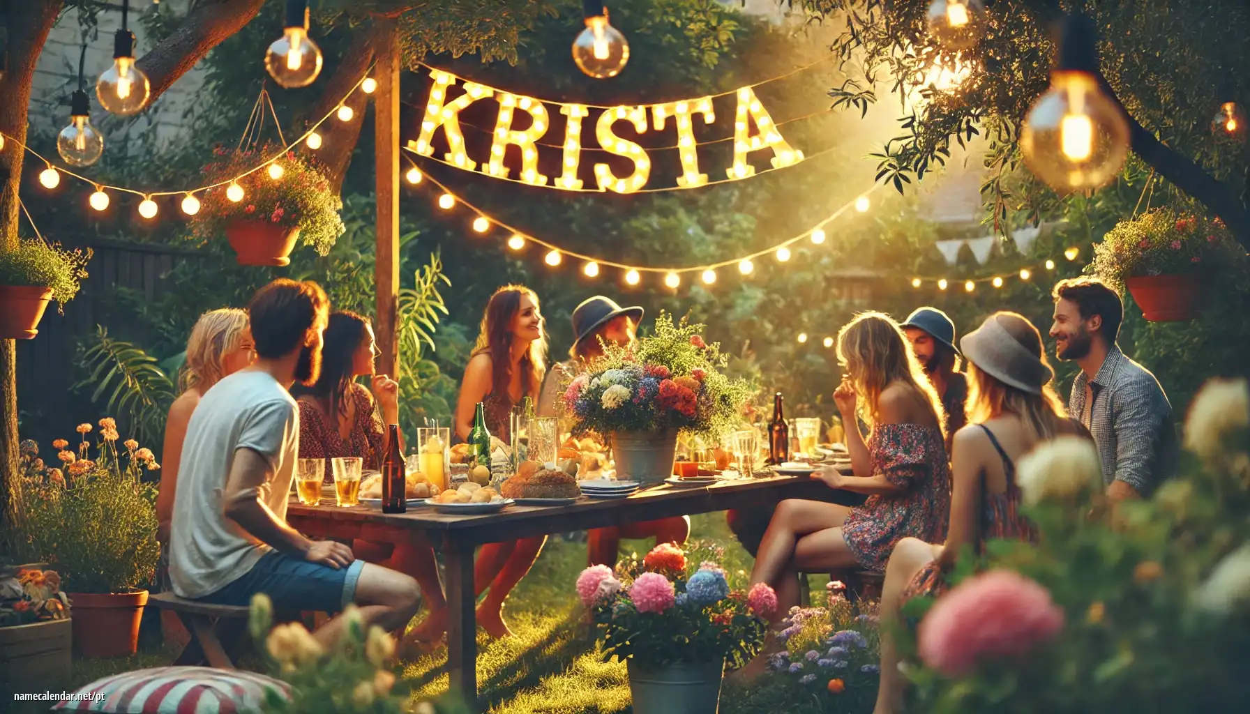 Celebração do dia do nome e nome - Krista