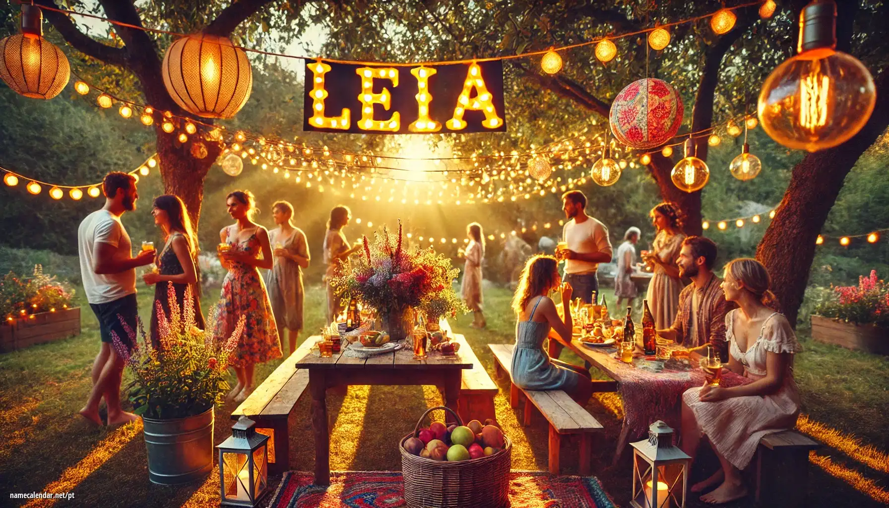 Celebração do dia do nome e nome - Leia