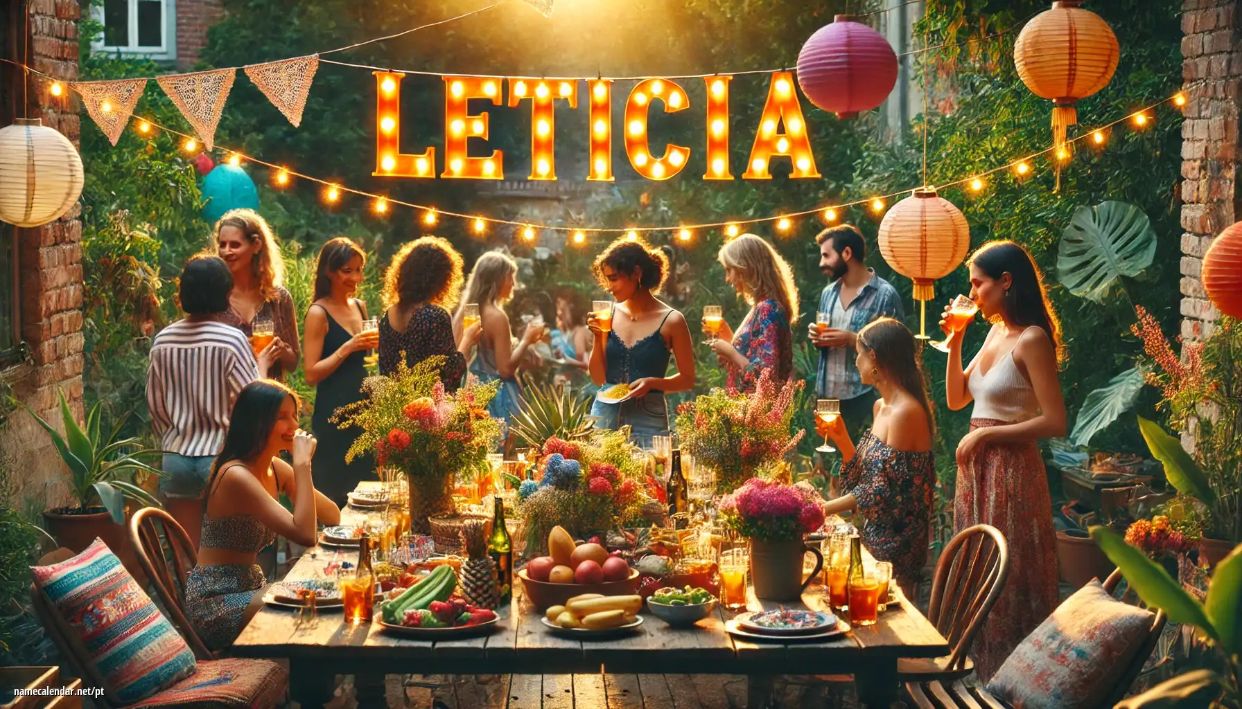 Celebração do dia do nome e nome - Letícia