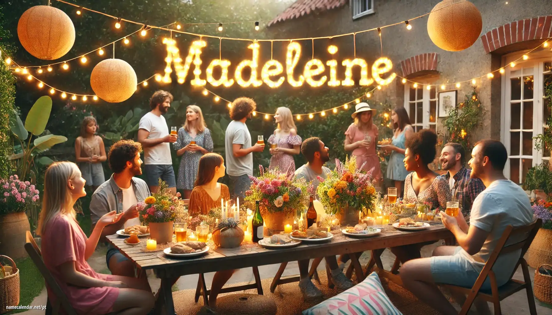 Celebração do dia do nome e nome - Madeleine