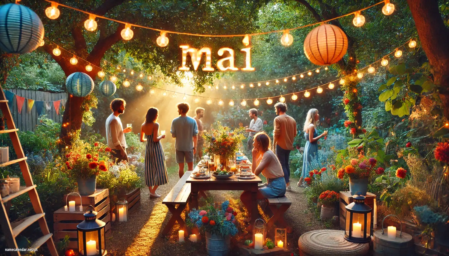 Celebração do dia do nome e nome - Mai