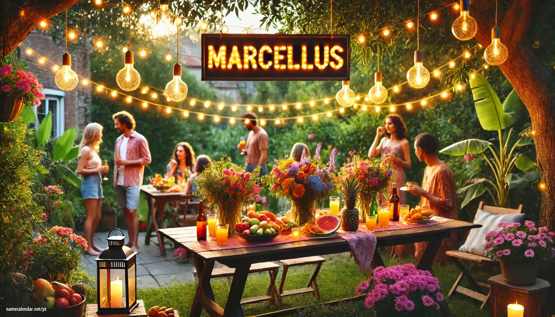 Celebração do dia do nome e nome - Marcellus