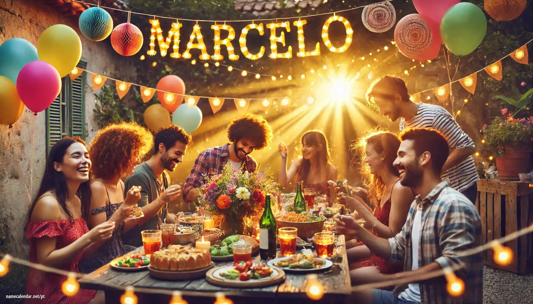 Celebração do dia do nome e nome - Marcelo