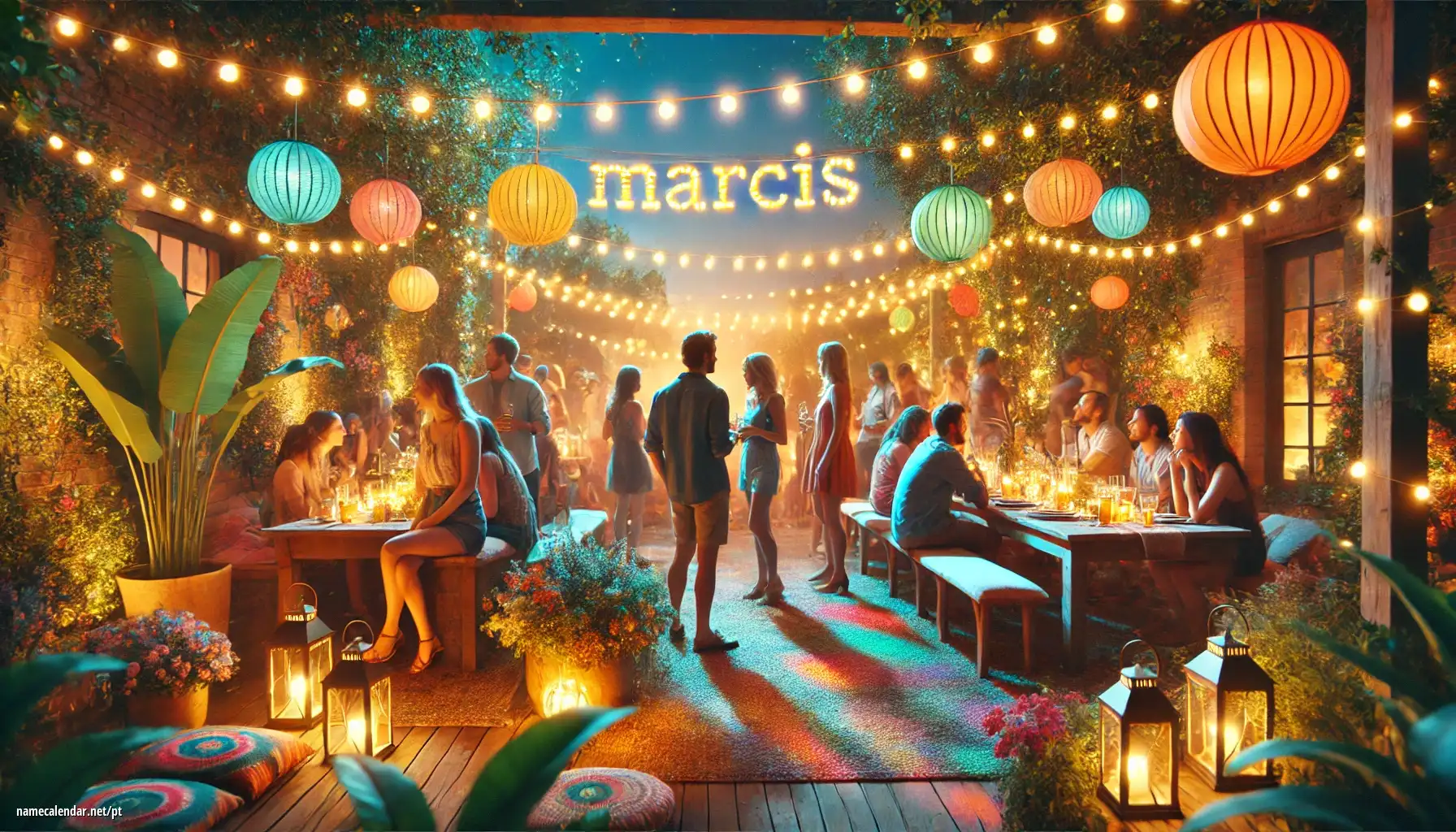 Celebração do dia do nome e nome - Marcis