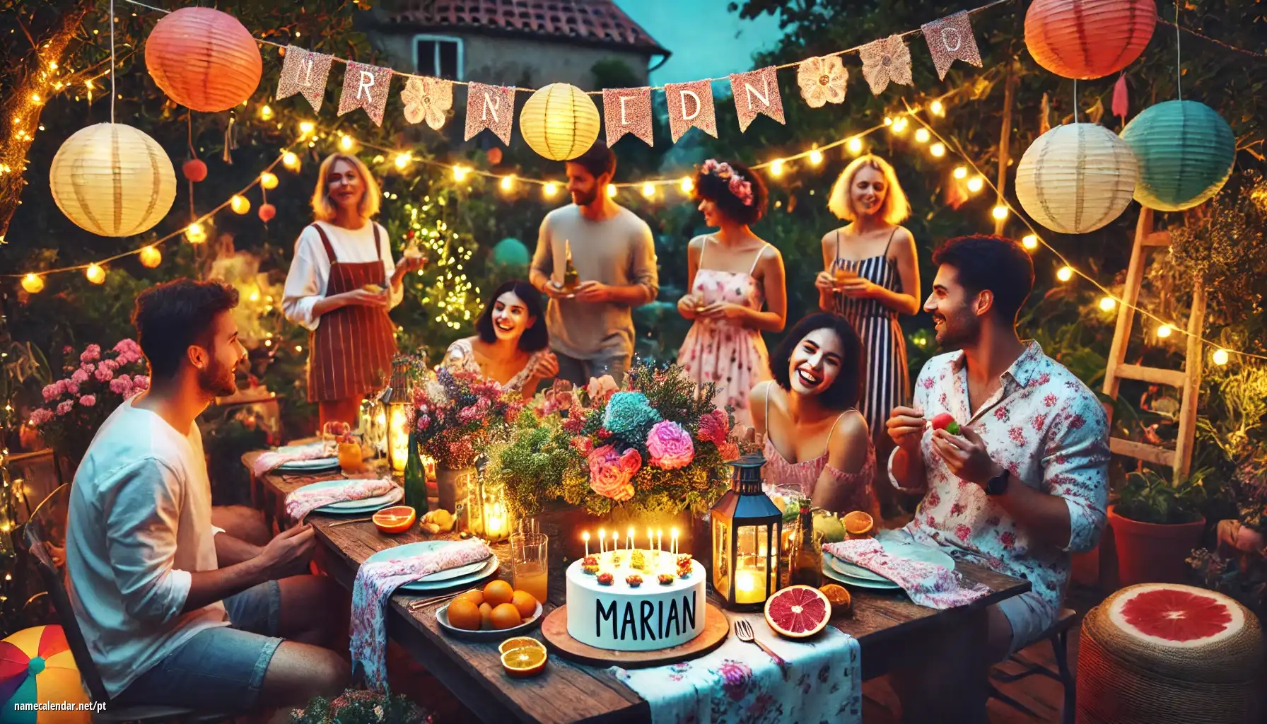 Celebração do dia do nome e nome - Marian