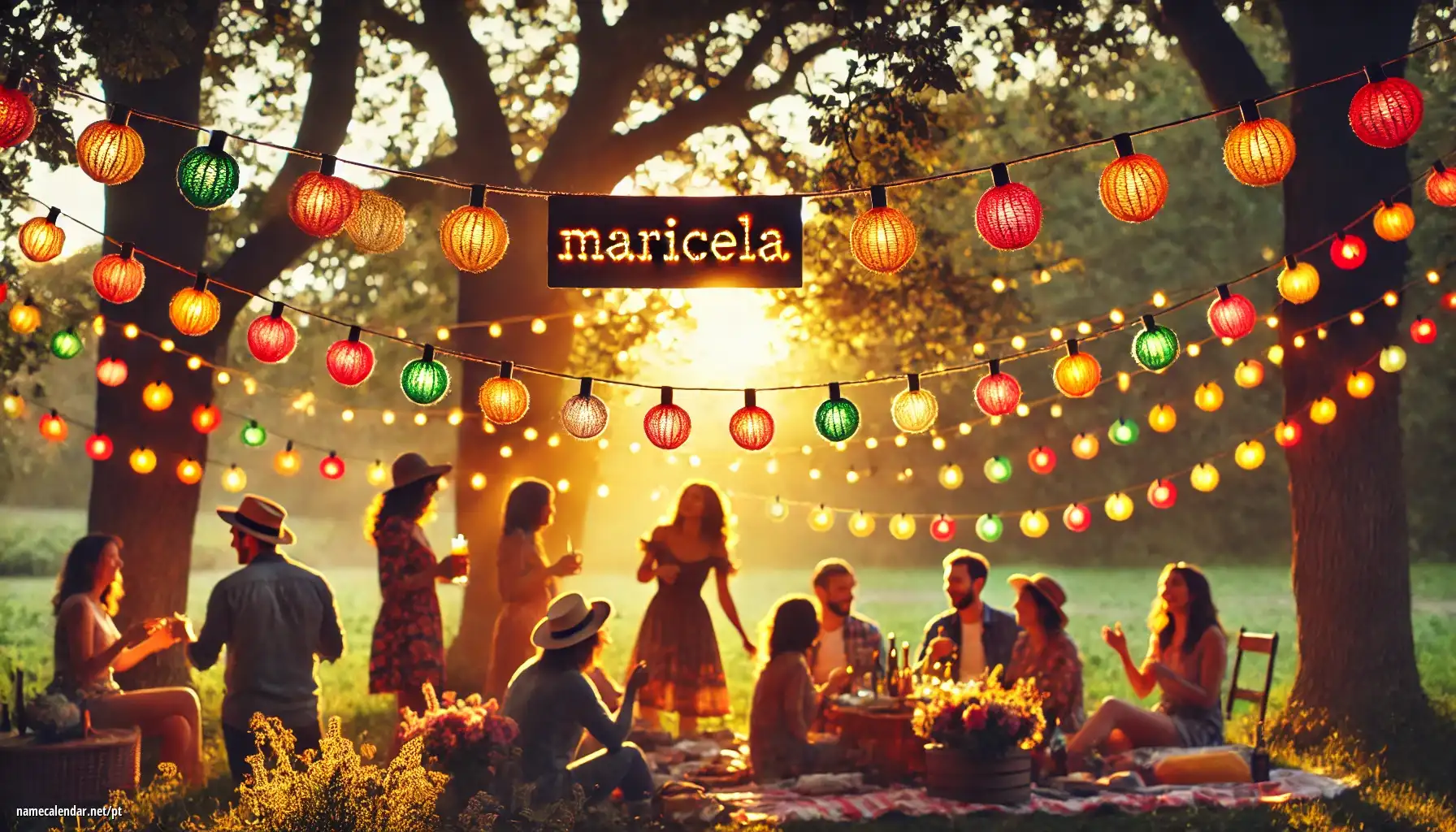 Celebração do dia do nome e nome - Maricela