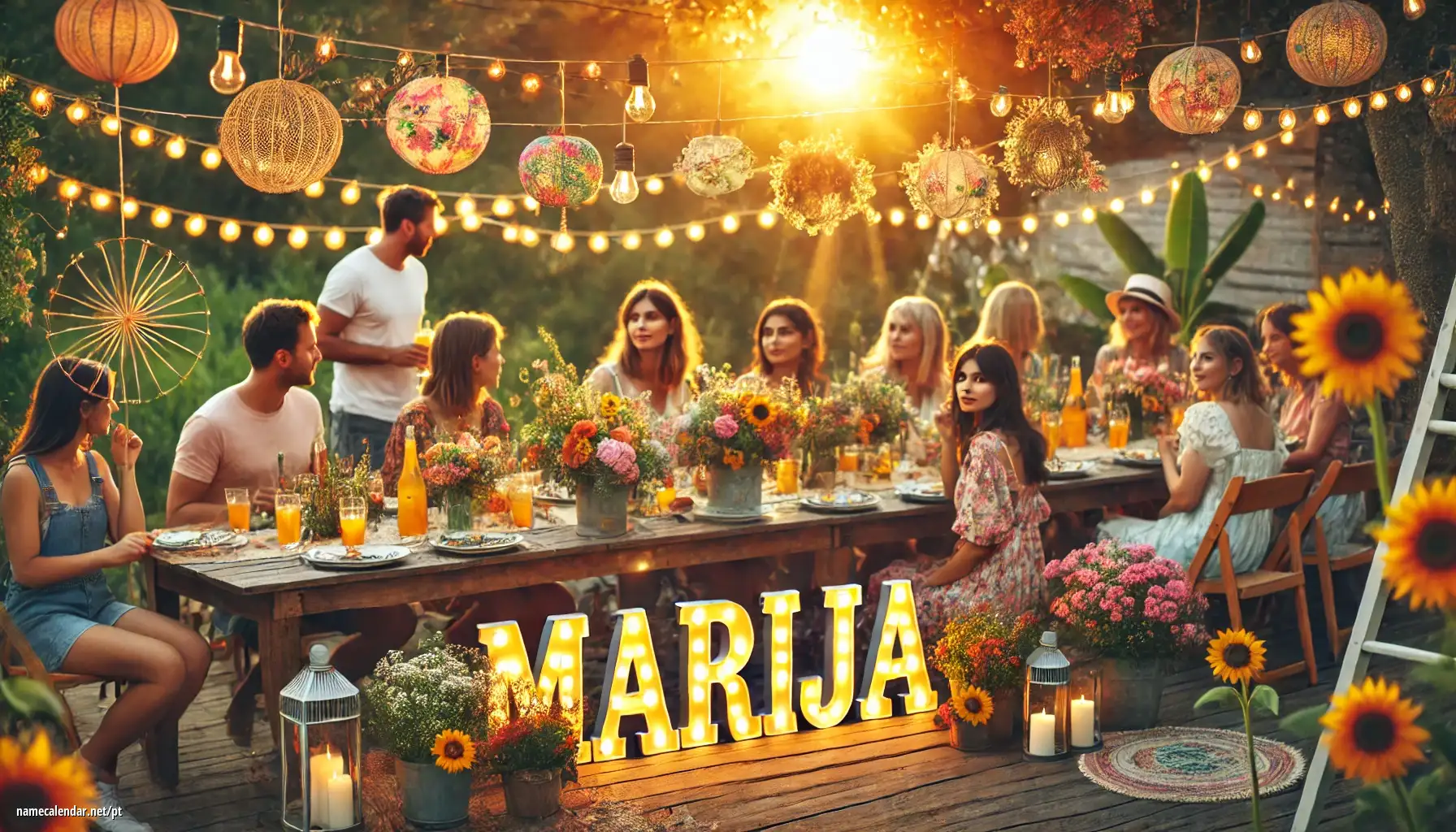 Celebração do dia do nome e nome - Marija