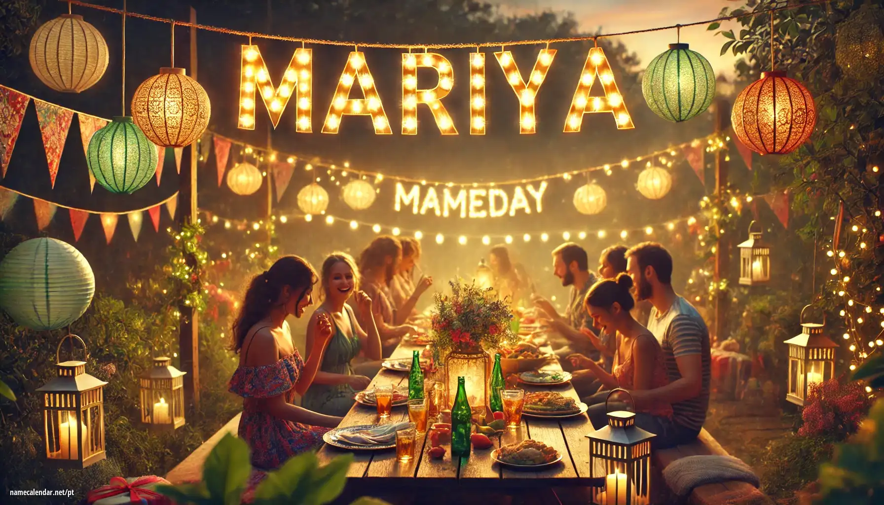 Celebração do dia do nome e nome - Mariya