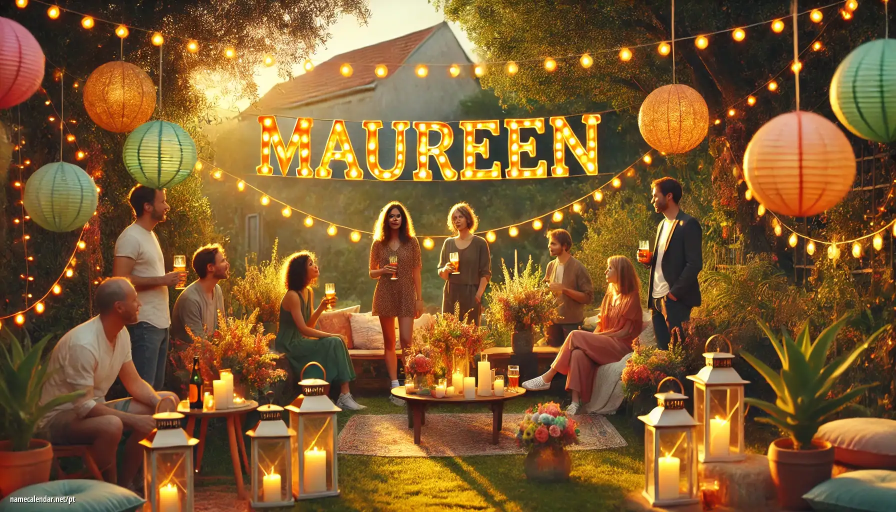 Celebração do dia do nome e nome - Maureen