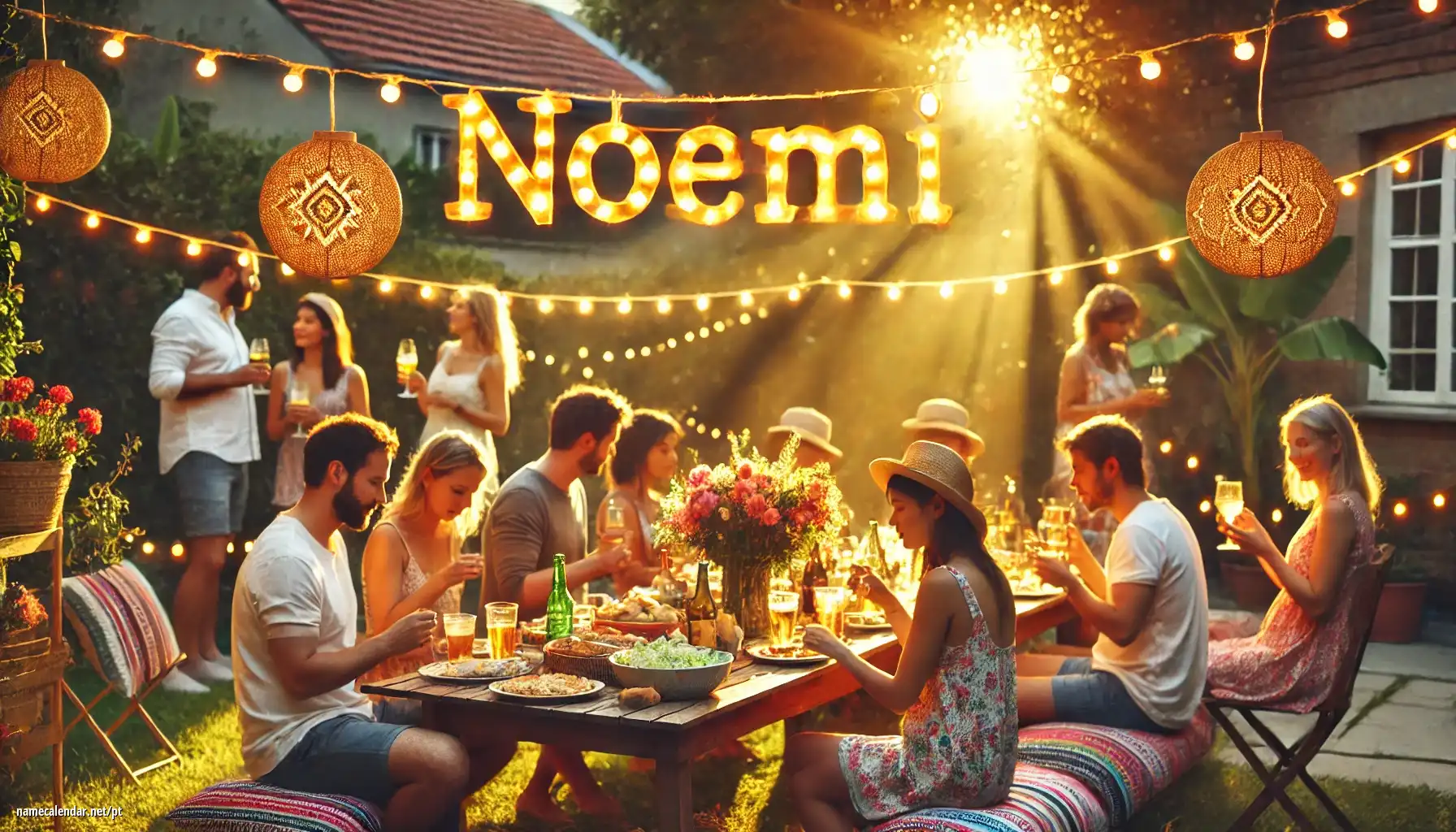 Celebração do dia do nome e nome - Noemí