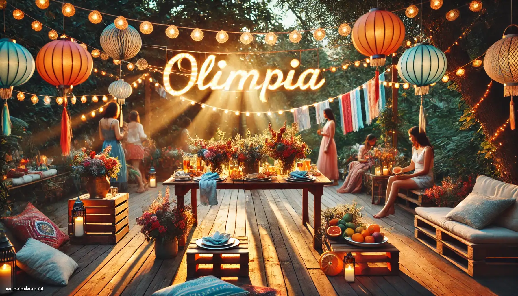 Celebração do dia do nome e nome - Olimpia