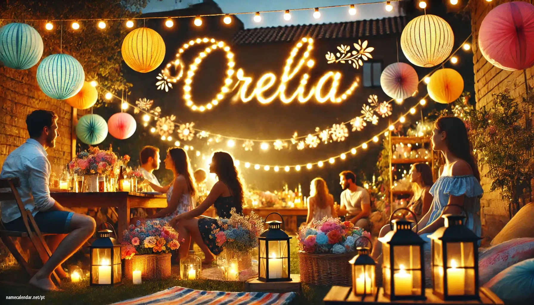 Celebração do dia do nome e nome - Orelia