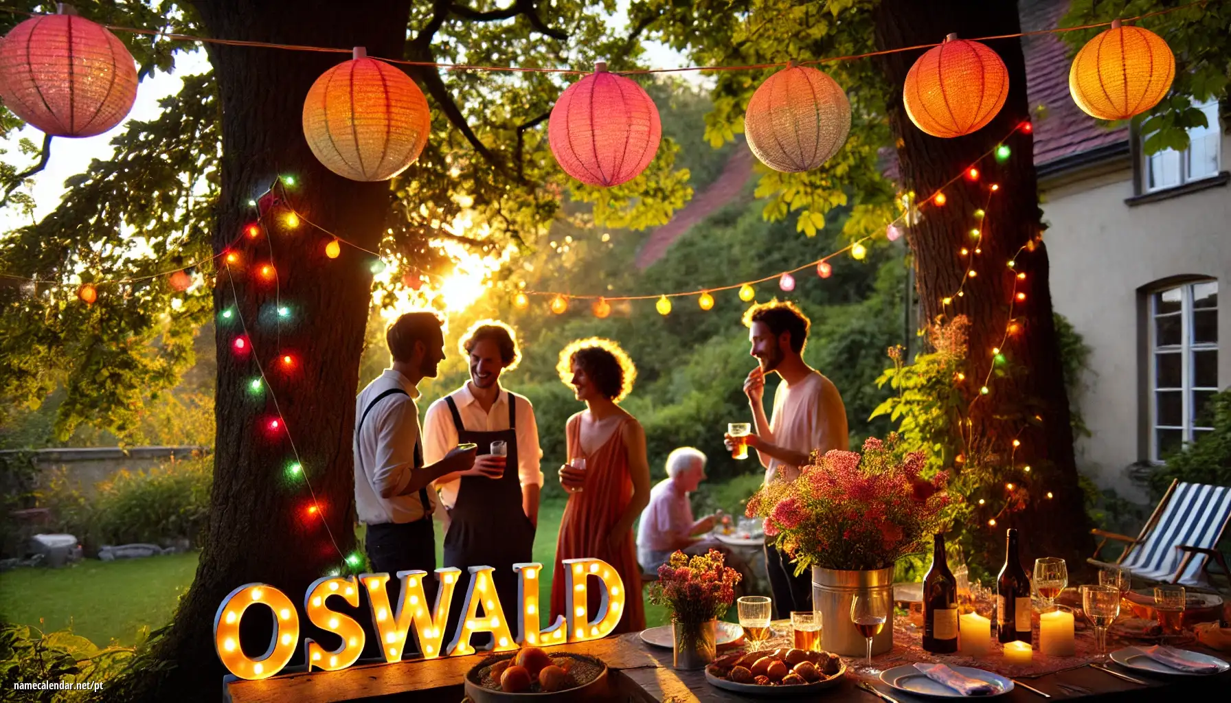 Celebração do dia do nome e nome - Oswald