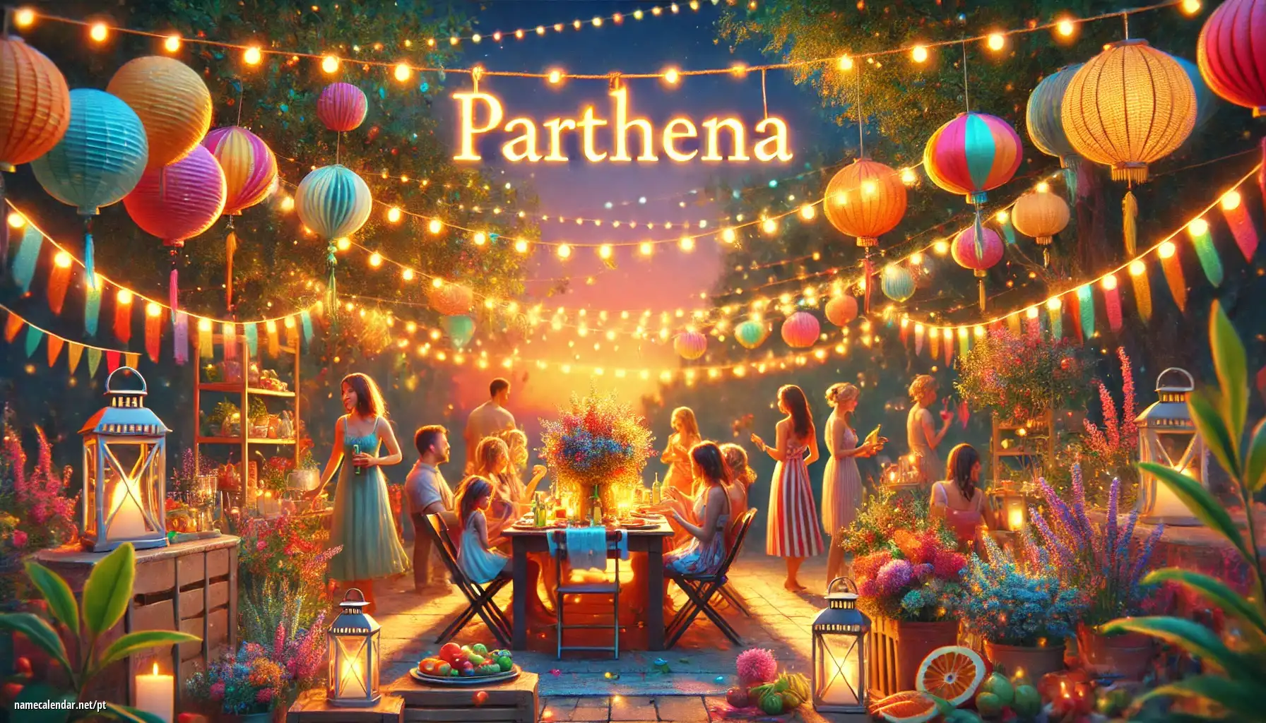 Celebração do dia do nome e nome - Parthena