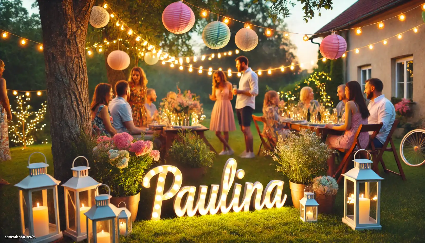 Celebração do dia do nome e nome - Paulína