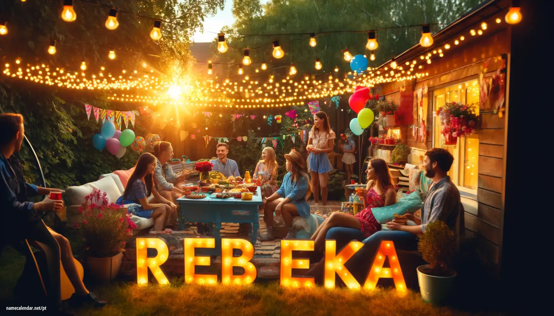 Celebração do dia do nome e nome - Rebeka