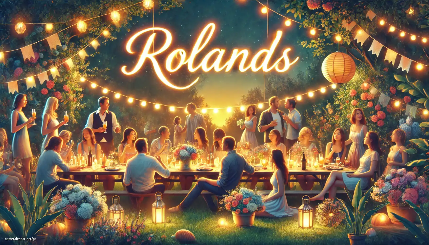 Celebração do dia do nome e nome - Rolands