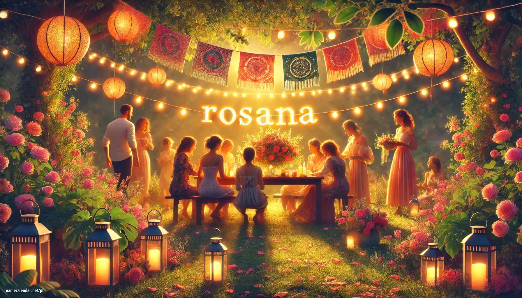 Celebração do dia do nome e nome - Rosana