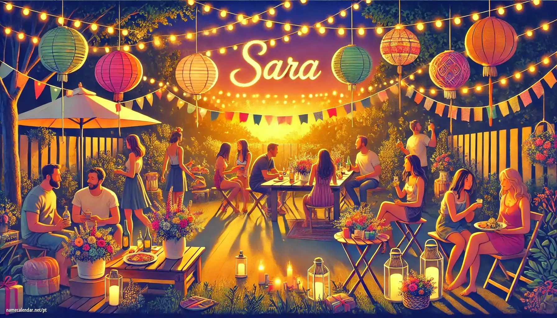 Celebração do dia do nome e nome - Sára