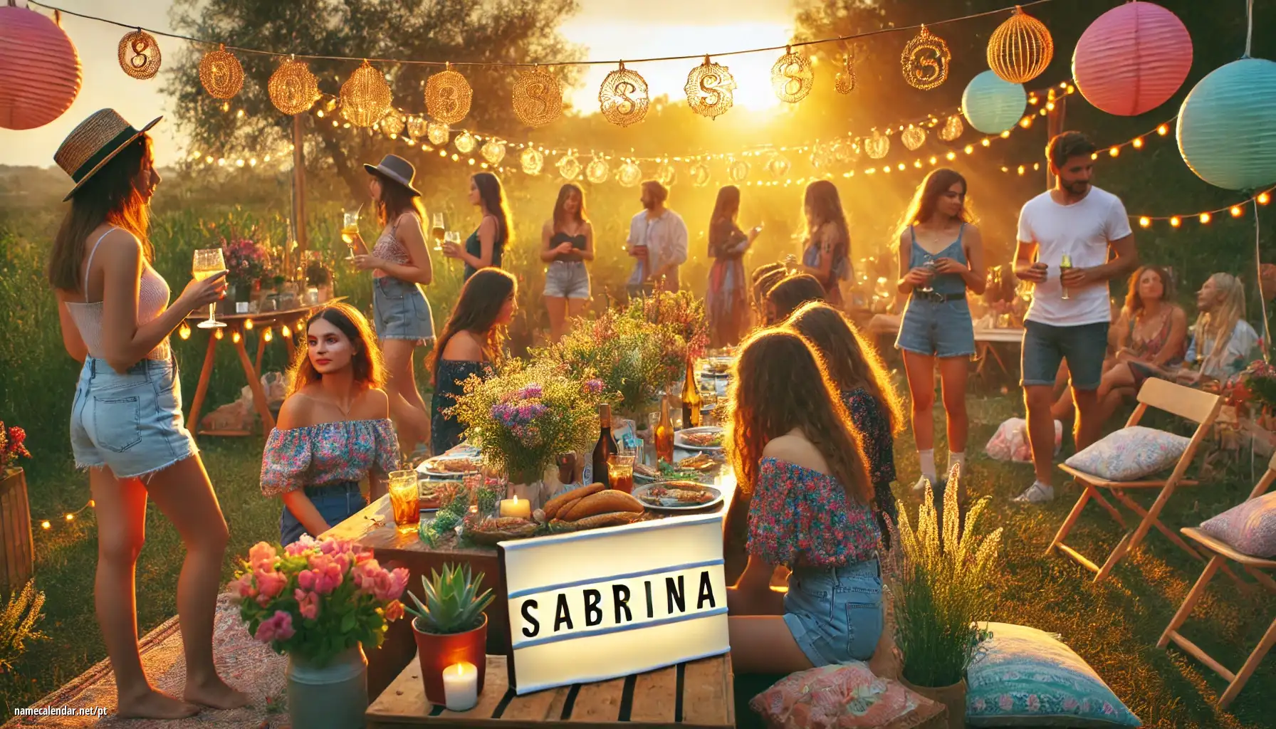 Celebração do dia do nome e nome - Sabrina