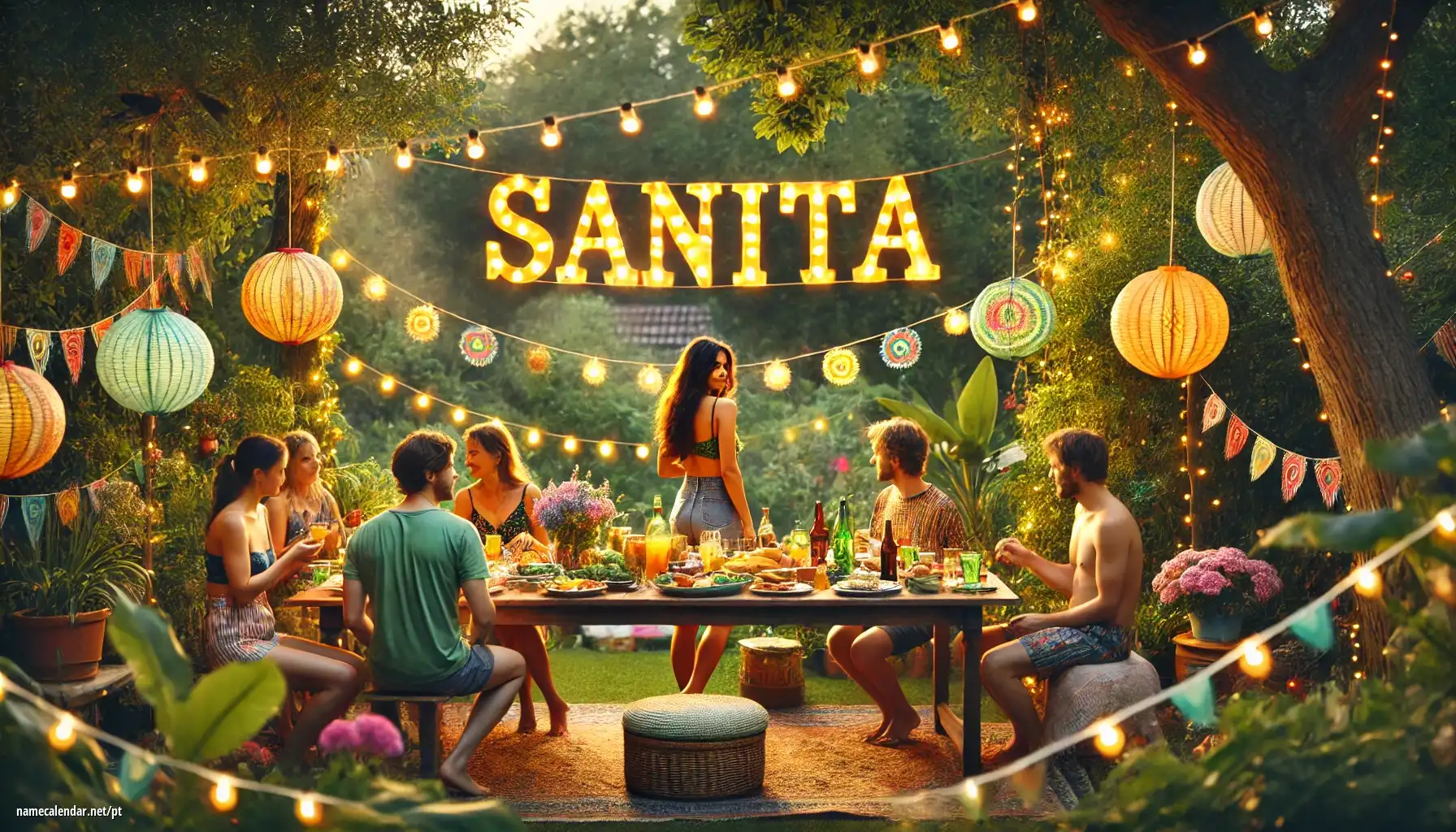 Celebração do dia do nome e nome - Sanita